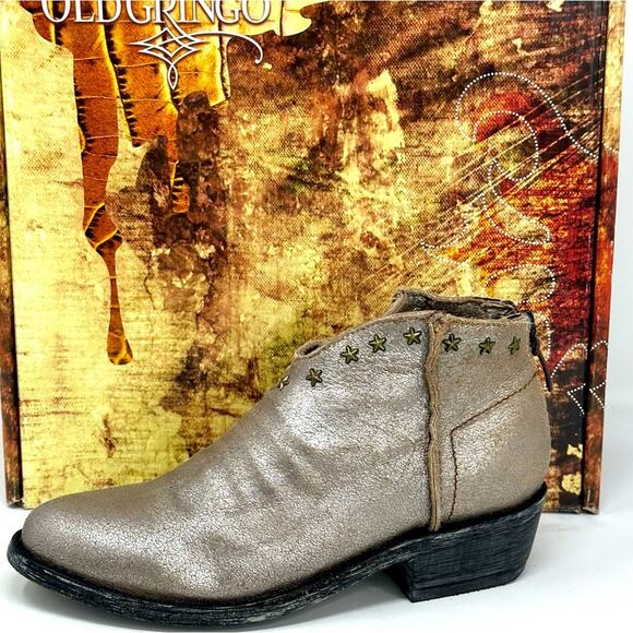 Old Gringo Samara Metallic Star Studded Boot / Bootie - Picture 10 of 14